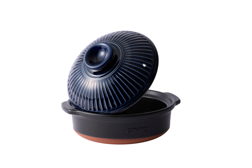 菊花 深型土鍋 6号